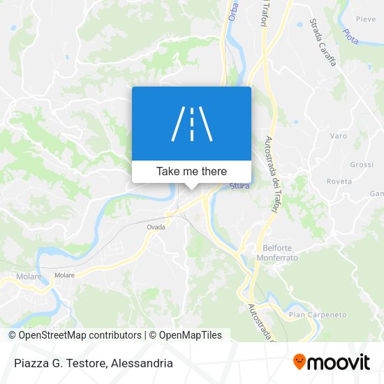 Piazza G. Testore map