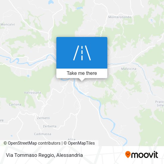 Via Tommaso Reggio map
