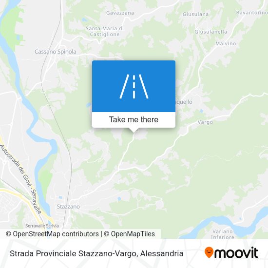 Strada Provinciale Stazzano-Vargo map