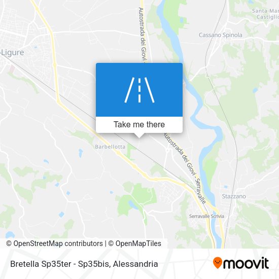 Bretella Sp35ter - Sp35bis map