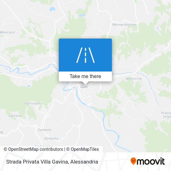 Strada Privata Villa Gavina map