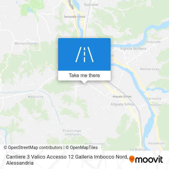 Cantiere 3 Valico Accesso 12 Galleria Imbocco Nord map