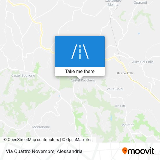 Via Quattro Novembre map