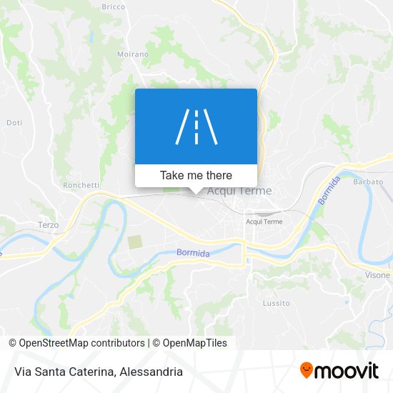Via Santa Caterina map