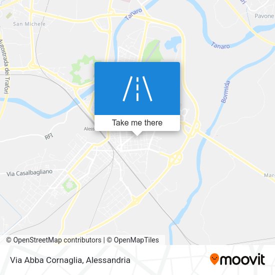 Via Abba Cornaglia map