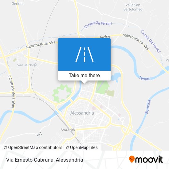 Via Ernesto Cabruna map