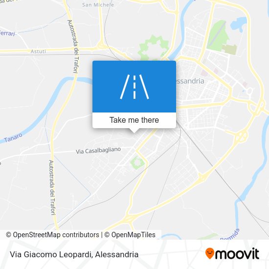 Via Giacomo Leopardi map