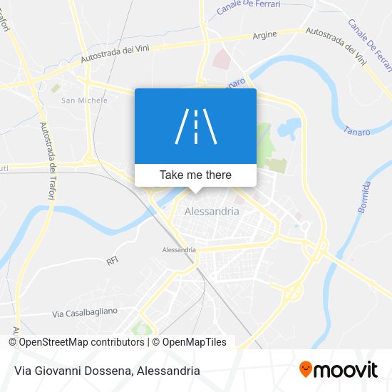 Via Giovanni Dossena map