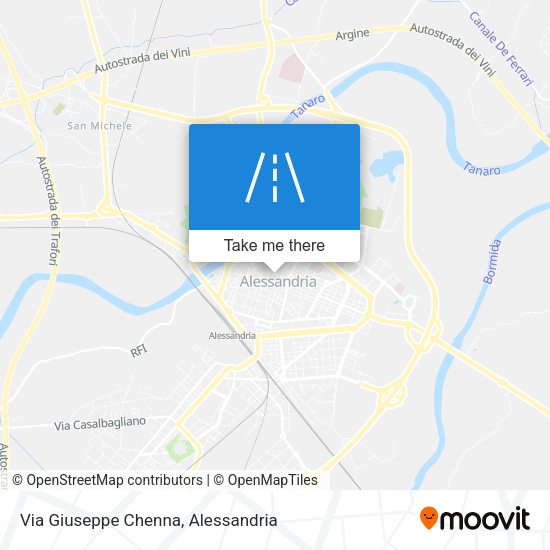 Via Giuseppe Chenna map