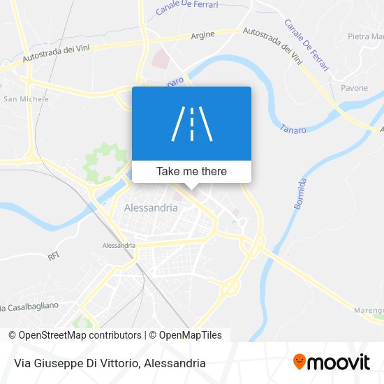 Via Giuseppe Di Vittorio map