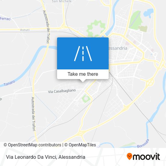 Via Leonardo Da Vinci map