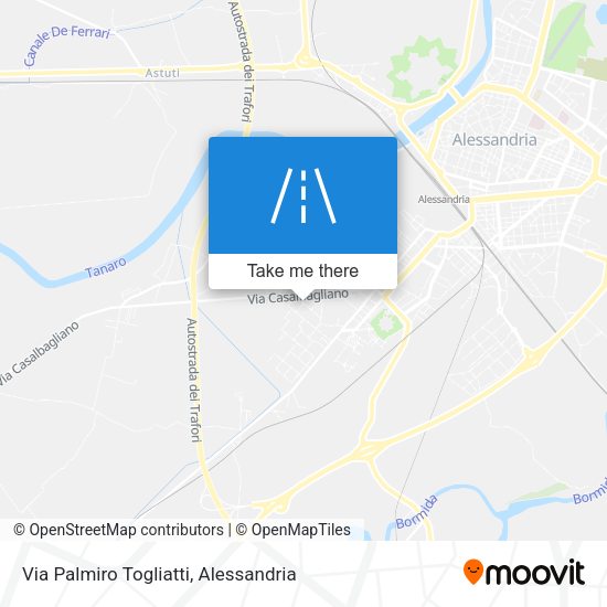 Via Palmiro Togliatti map