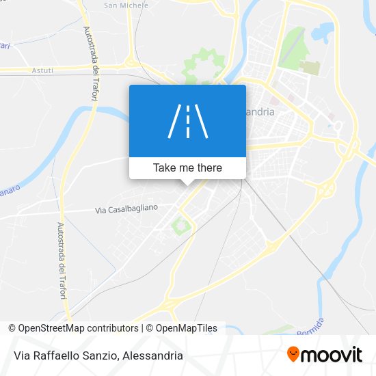 Via Raffaello Sanzio map