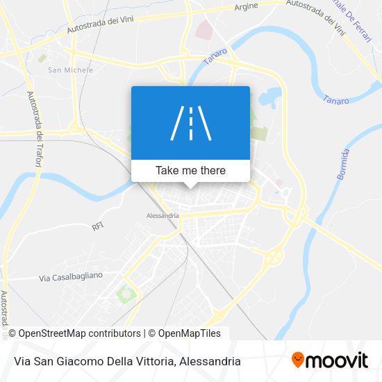 Via San Giacomo Della Vittoria map
