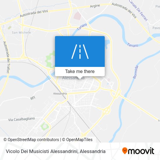 Vicolo Dei Musicisti Alessandrini map