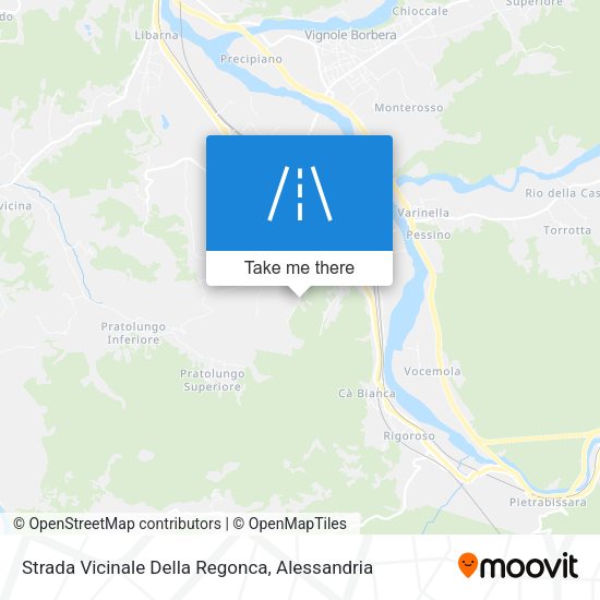Strada Vicinale Della Regonca map