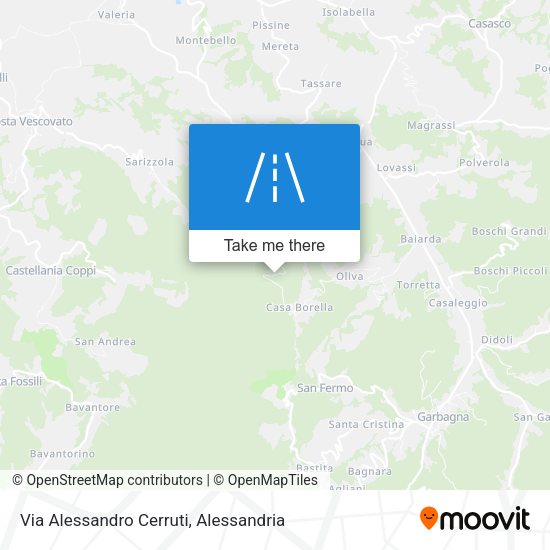 Via Alessandro Cerruti map