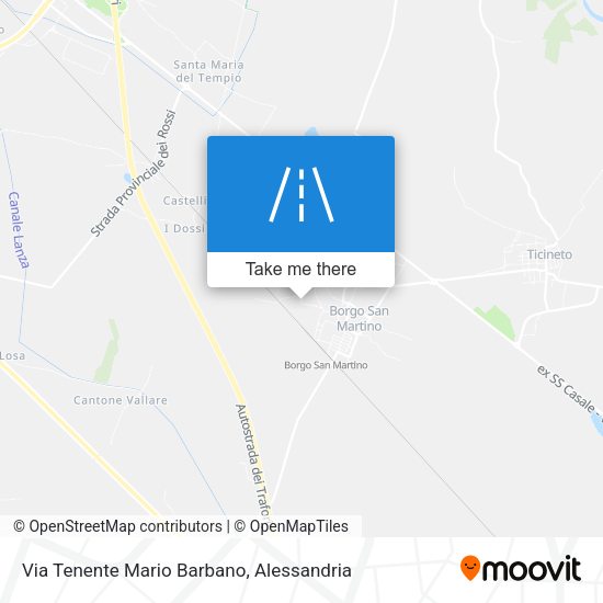 Via Tenente Mario Barbano map