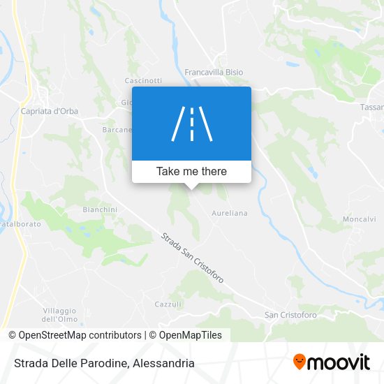 Strada Delle Parodine map