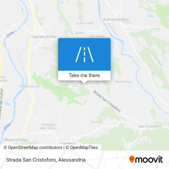 Strada San Cristoforo map