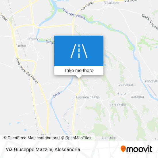 Via Giuseppe Mazzini map