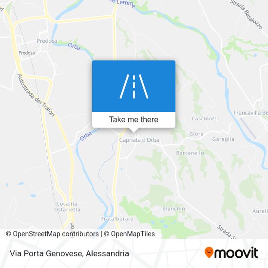 Via Porta Genovese map