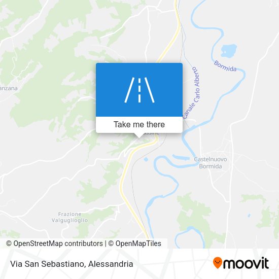 Via San Sebastiano map