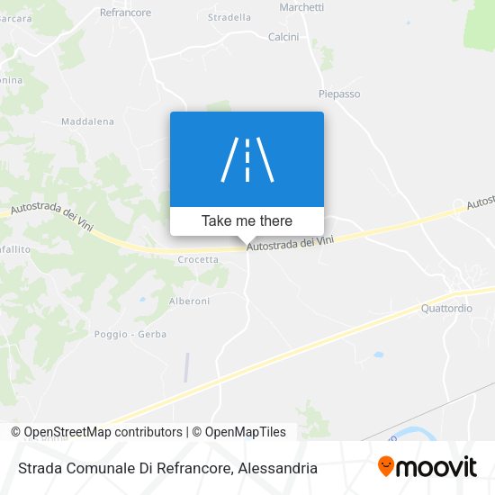 Strada Comunale Di Refrancore map