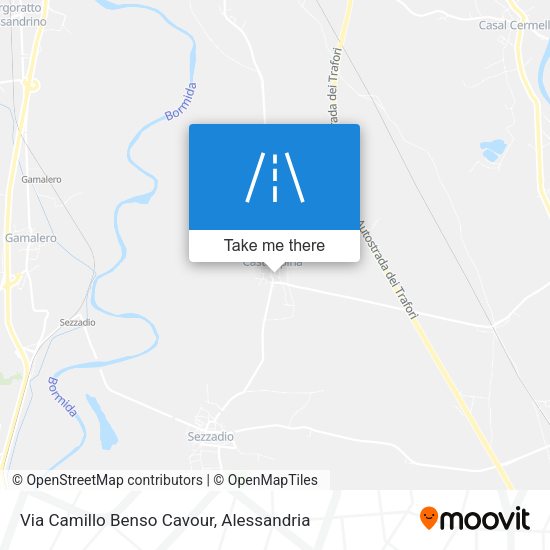 Via Camillo Benso Cavour map
