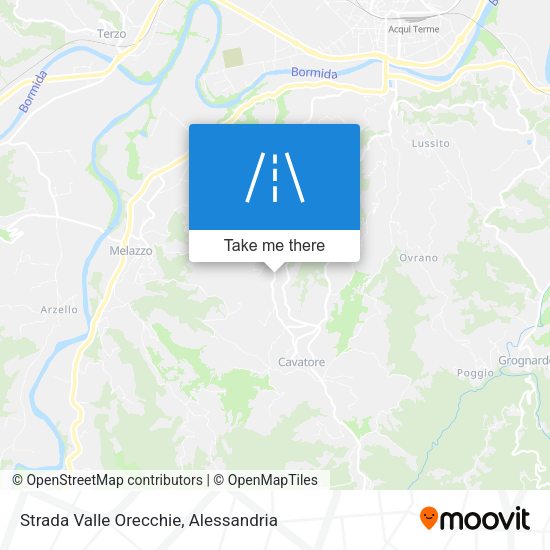Strada Valle Orecchie map