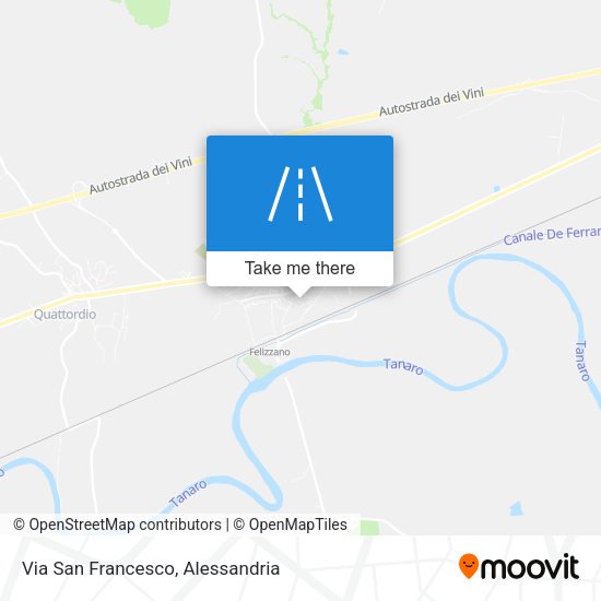 Via San Francesco map