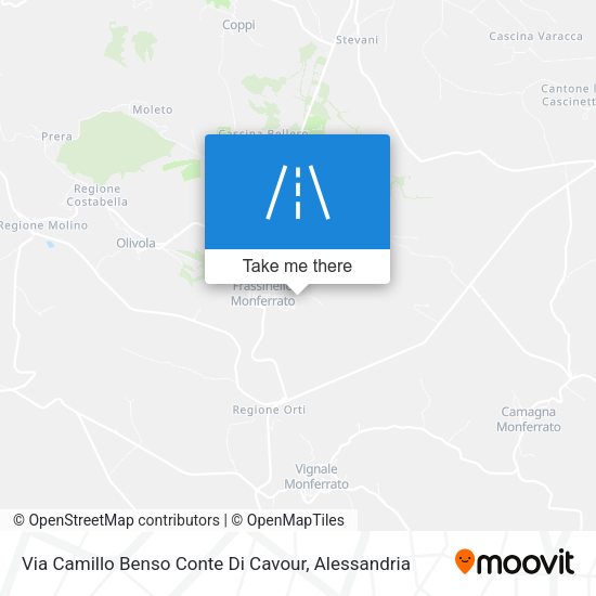 Via Camillo Benso Conte Di Cavour map