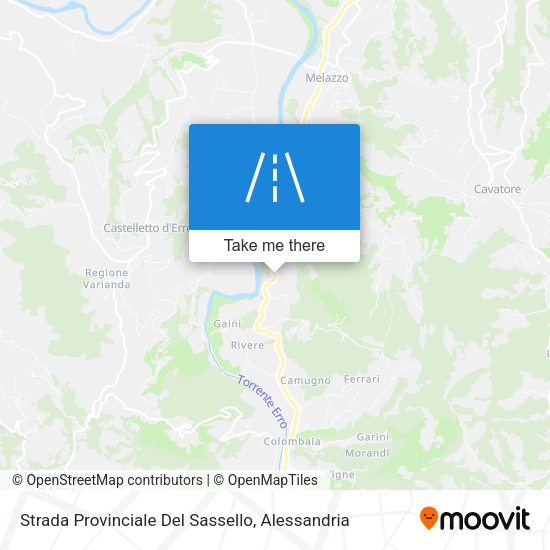 Strada Provinciale Del Sassello map