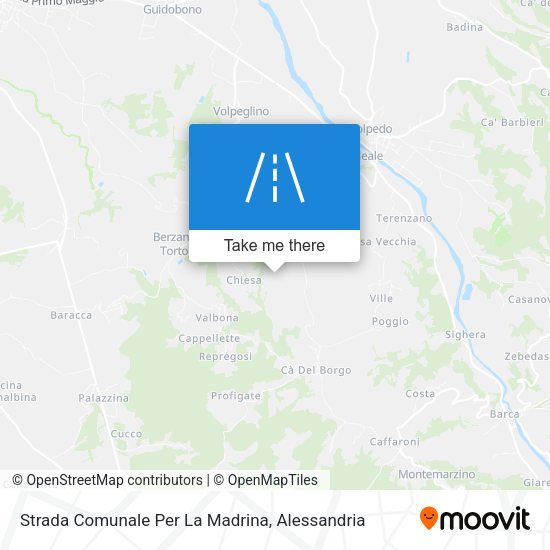 Strada Comunale Per La Madrina map