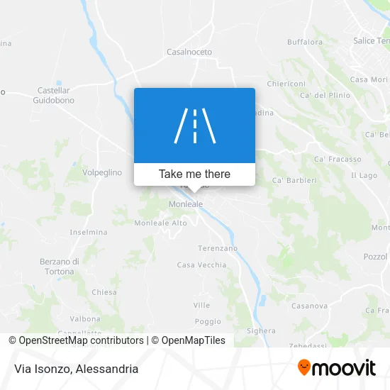 Via Isonzo map