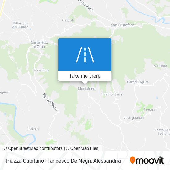 Piazza Capitano Francesco De Negri map