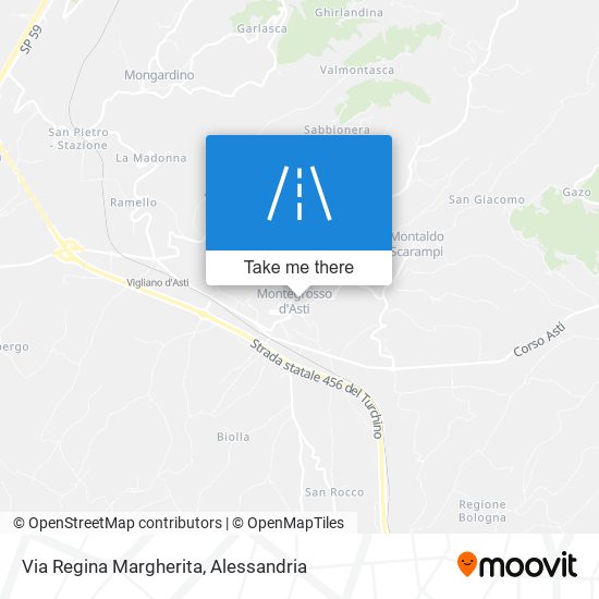 Via Regina Margherita map