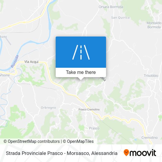 Strada Provinciale Prasco - Morsasco map