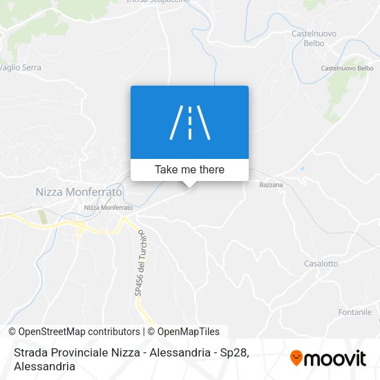 Strada Provinciale Nizza - Alessandria - Sp28 map