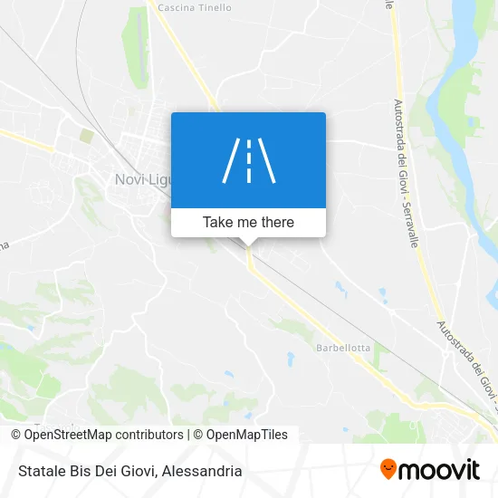 Statale Bis Dei Giovi map