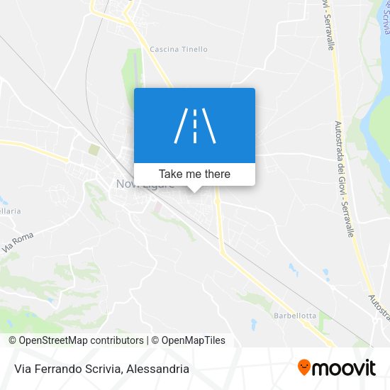 Via Ferrando Scrivia map