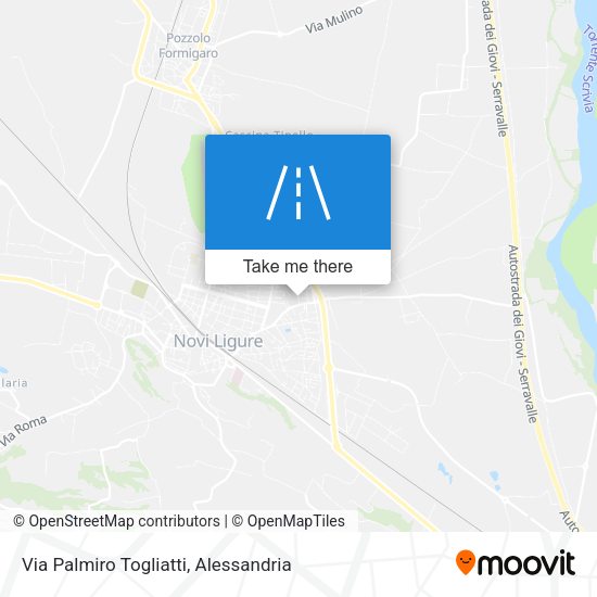 Via Palmiro Togliatti map