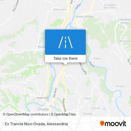 Ex Tranvia Novi-Ovada map