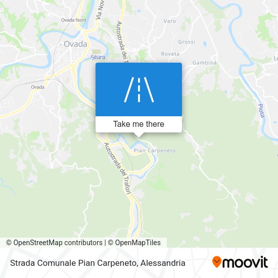 Strada Comunale Pian Carpeneto map
