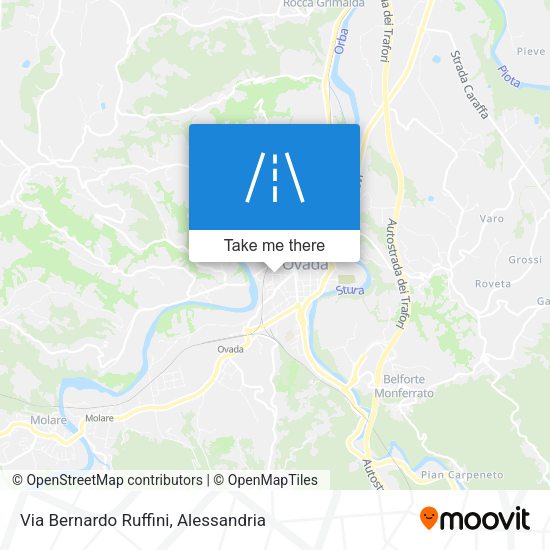 Via Bernardo Ruffini map