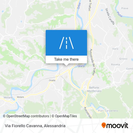 Via Fiorello Cavanna map