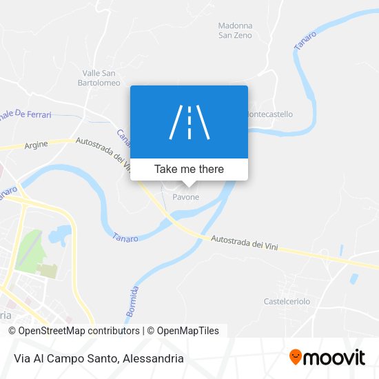 Via Al Campo Santo map