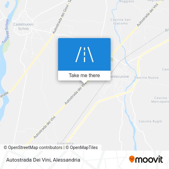 Autostrada Dei Vini map