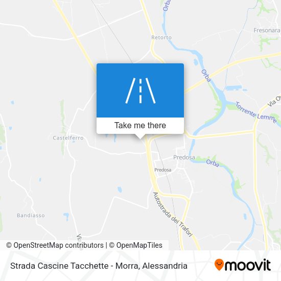 Strada Cascine Tacchette - Morra map