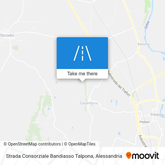 Strada Consorziale Bandiasso Talpona map